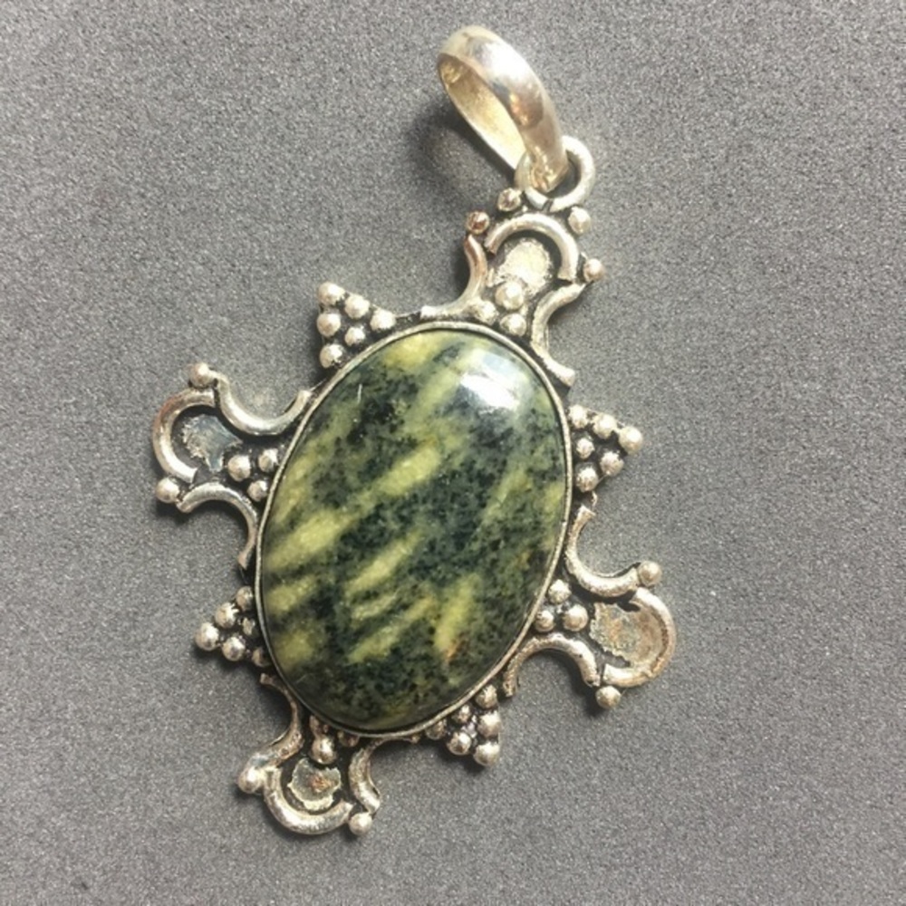 Fashion Gemstone Pendent Simulated Jasper Stone